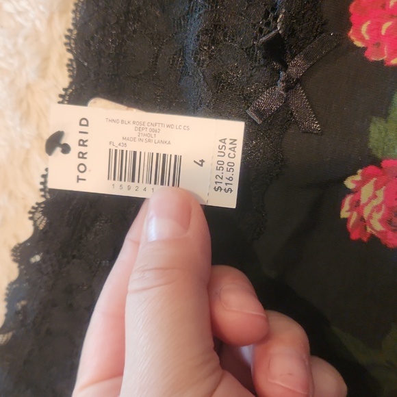 NWT Torrid Sz 4 Lot Of 3 Panties Thong A - Picture 3 of 8